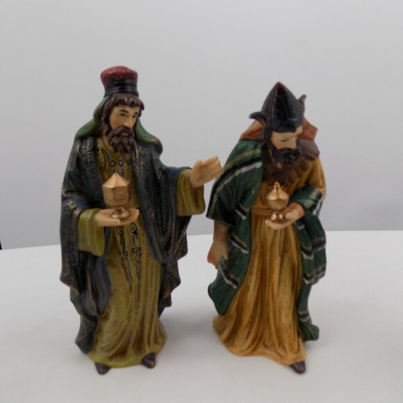 Nativity Set Vintage Ceramic 11 Piece with Box Christmas Religious Target 2004 - Picture 6 of 12